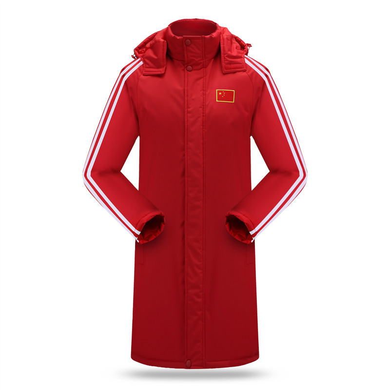 Sports Coat Lengthened Cotton Coat Custom LOGO Thickened Warm Coat Men's and Children's Training Cotton Coat Hot Sale Sports Coat Lengthened Cotton Coat Custom LOGO Thickened Warm Coat Men's and Children's Training Cotton Coat Hot Sale