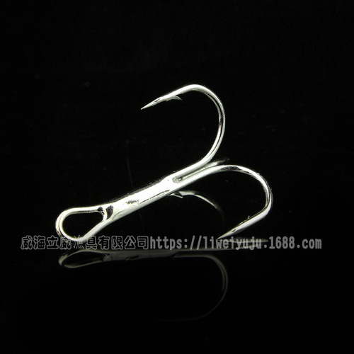 High-carbon steel three-pronged hook, three-branch hook, weedless lures, treble hook, wholesale fishing gear