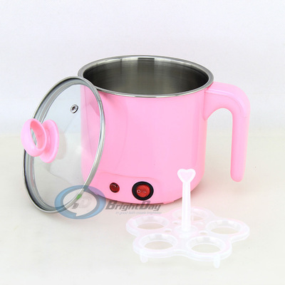 Manufactor Direct selling Electric skillet Stainless steel Multifunctional electric pan household dormitory Cooker Steamed egg pot with noodles