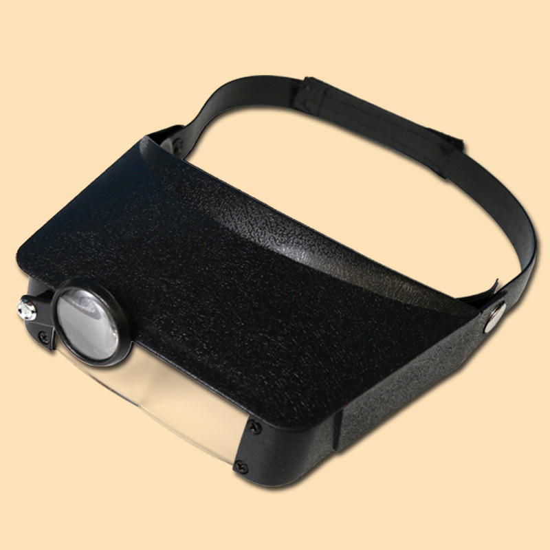 厂家直销 现货供应81006头戴式维修阅读专用带小镜片头盔放大镜