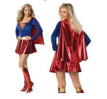 万圣节女超人制服服装 万圣服角色扮演 游戏动漫COSPLAY