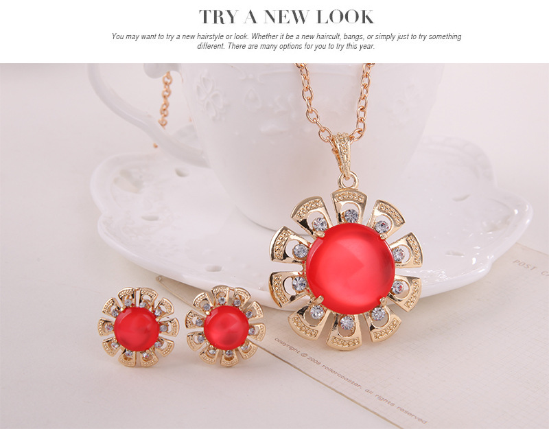 Occident and the United States alloy Diamond Jewelry Set (61152182)NHXS1429-61152182