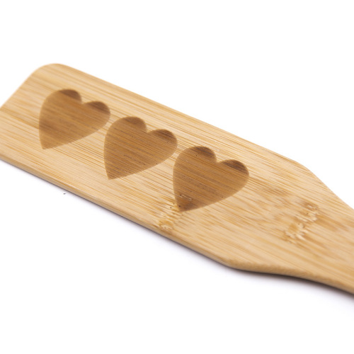 Foreign trade manufacturer SM novelty sex products heart-shaped hand clap training convenient to carry spanking long LOVE bamboo paddle
