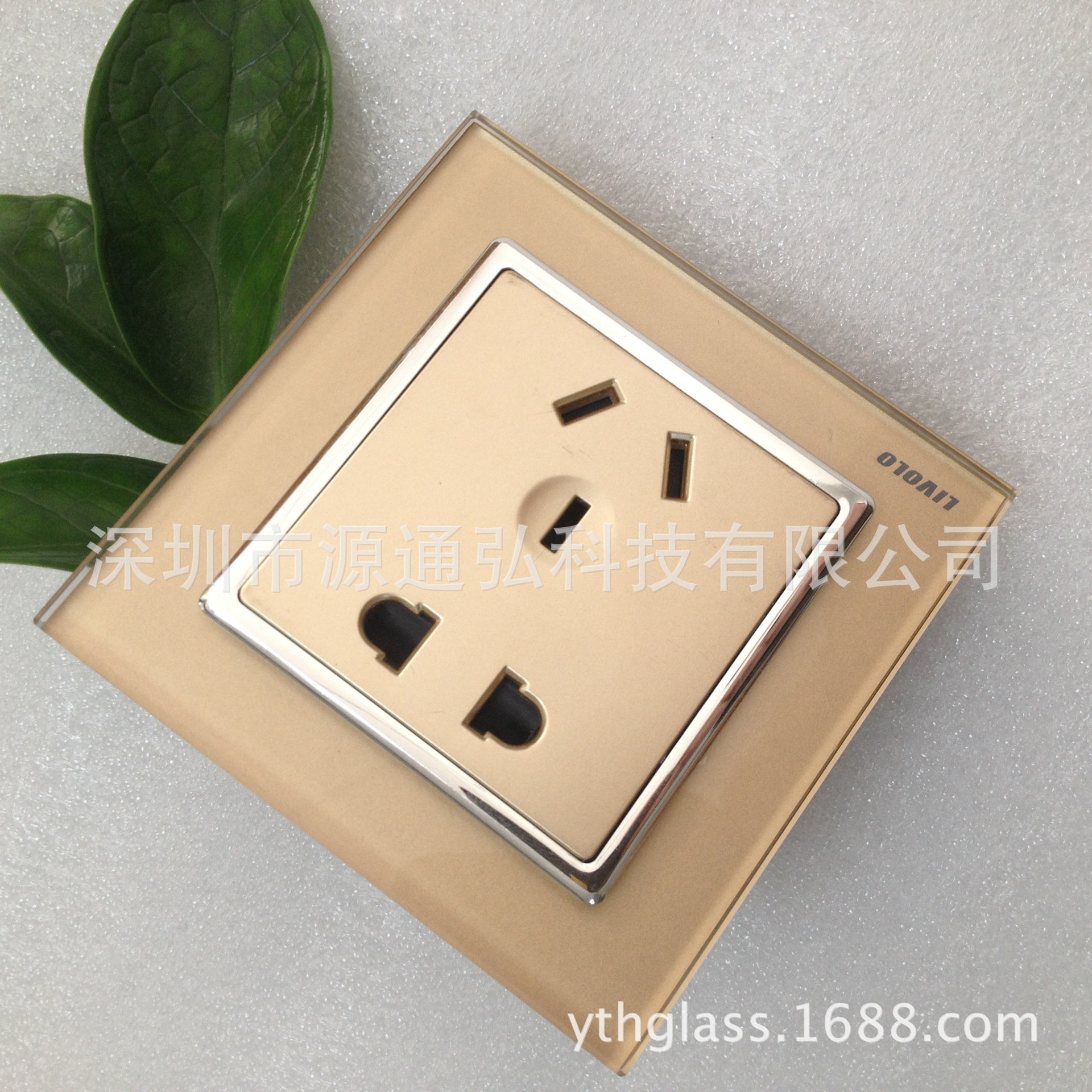 厂家专注加工开关孔插座86标准面板丝印钢化玻璃五孔玻璃面板