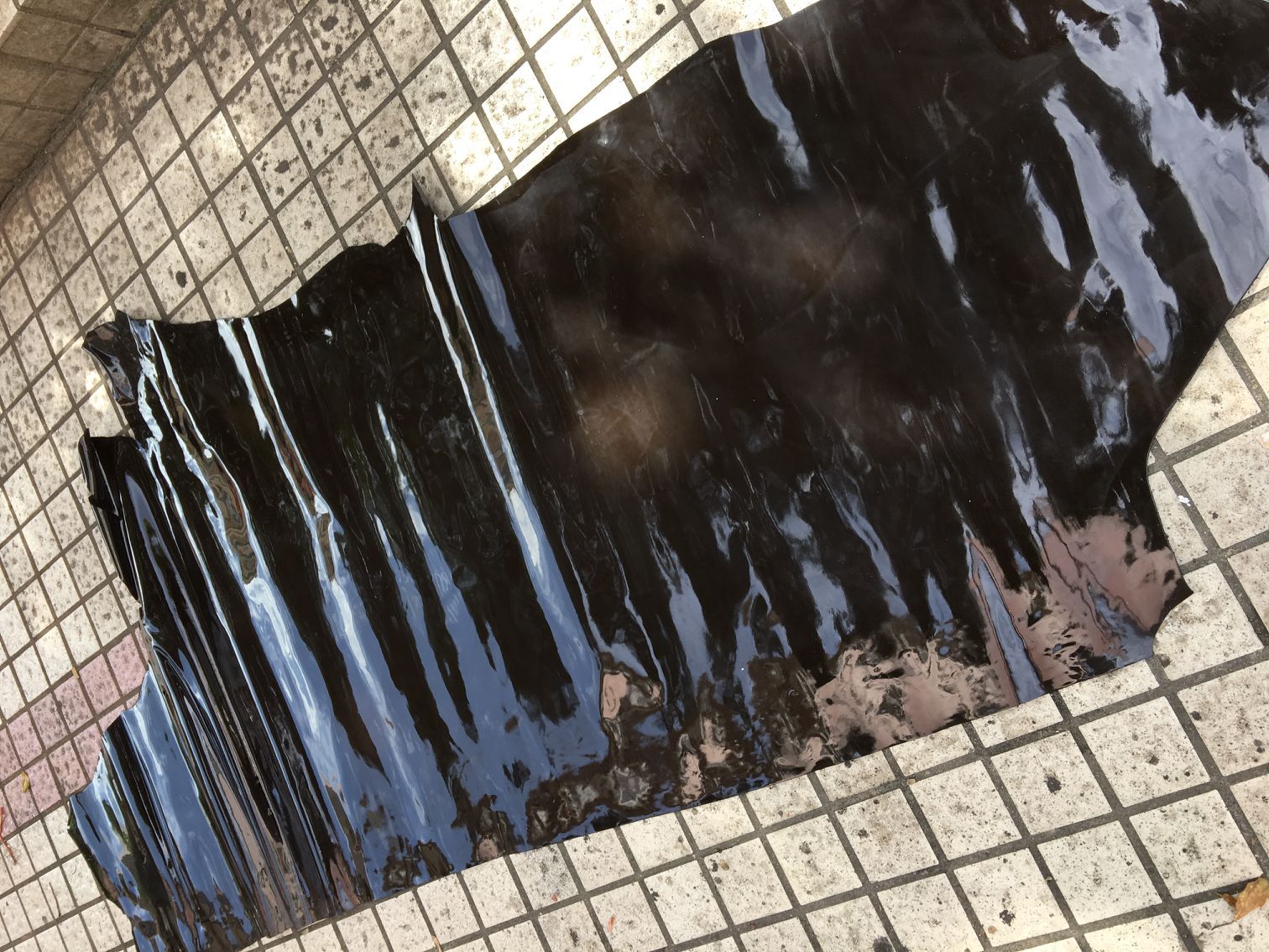 头层牛皮 牛漆皮 黑色