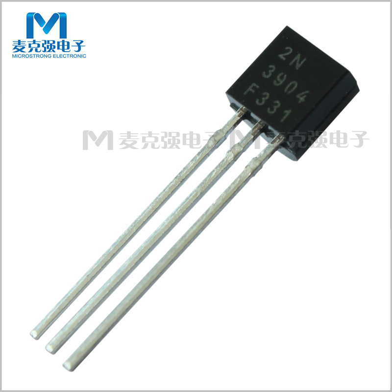 CJ长电原装直插三极管2N3904 TO-92 极性NPN 插件式功率晶体管