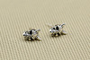 Fashionable accessory, earrings suitable for men and women, wholesale, silver 925 sample, punk style