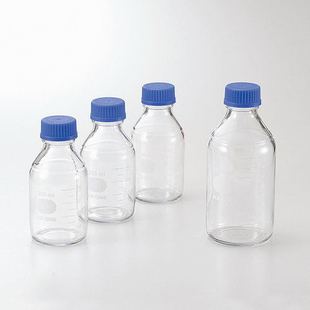 Transparent Blue Cap for Screw Reagent Bottle ASONE 1-432
