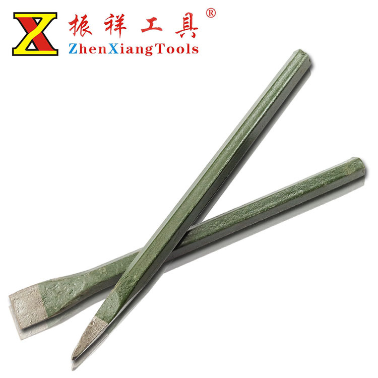 振祥工具 五金建筑工具 占子 凿子  六角绿色凿子 绿占子