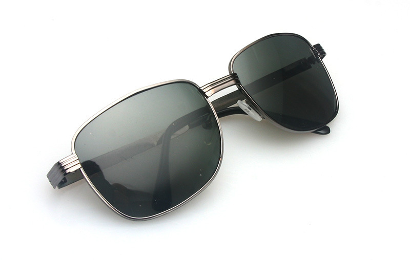 地摊新款简约金属单梁玻璃镜片太阳镜男女款墨镜挡风 平光眼镜301|ru