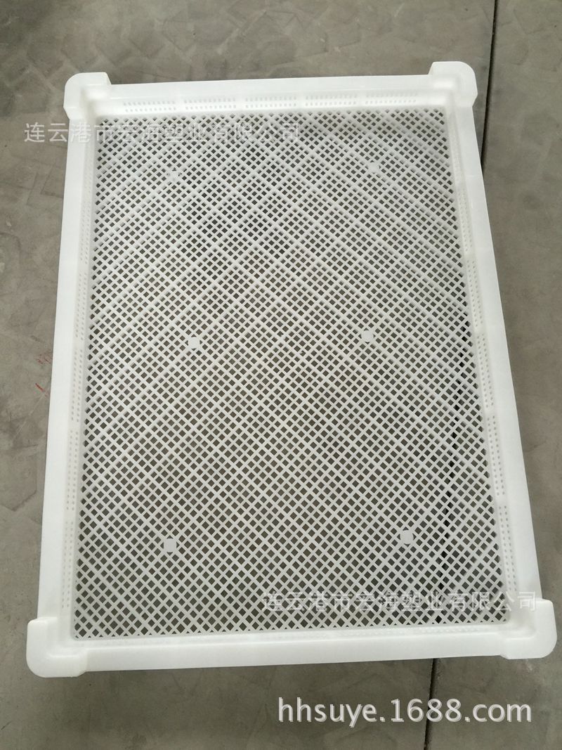 厂家直销 高强度塑料单冻盘 四角单冻器冷冻盘3.2斤速冻盘晾晒