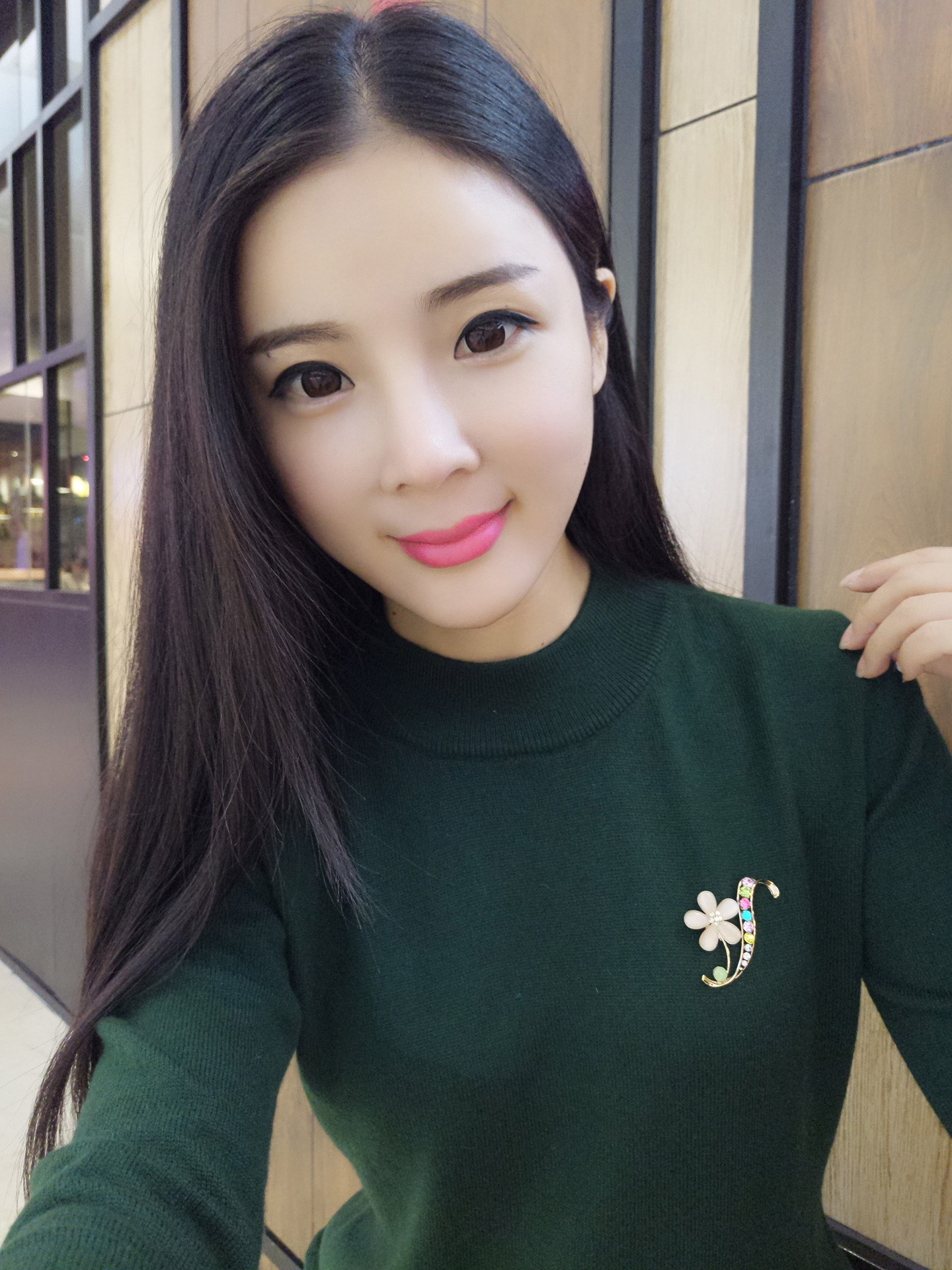 Neue Koreanische stil mode einfache katzenauge stein brosche wasser diamant corsage modische frauen pin_voghion.com