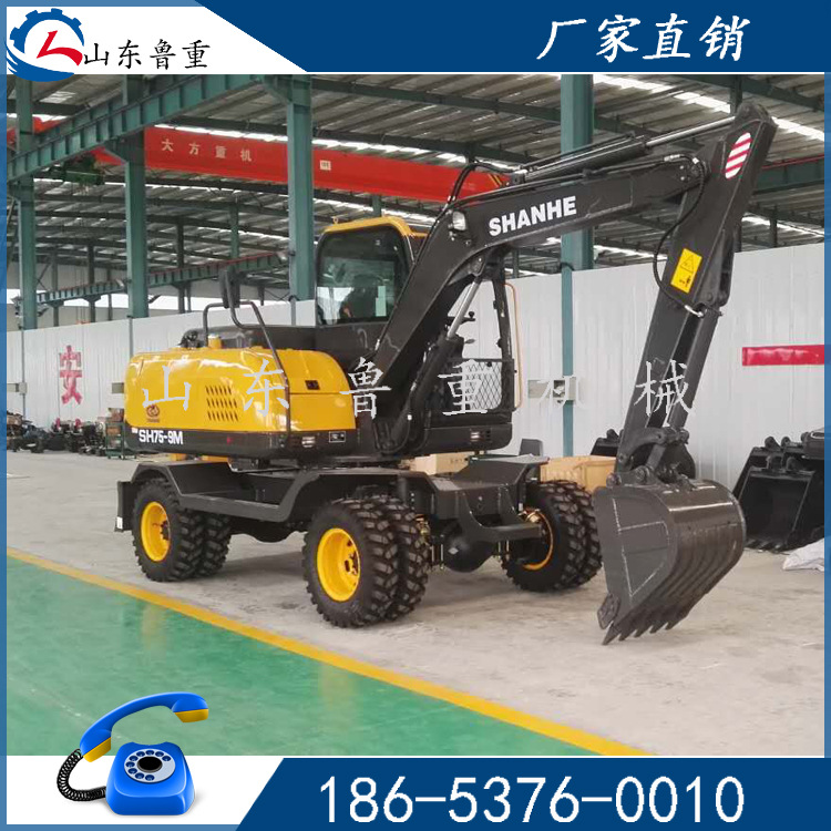 全新95轮式挖掘机 挖掘机价格 轮式抓木机