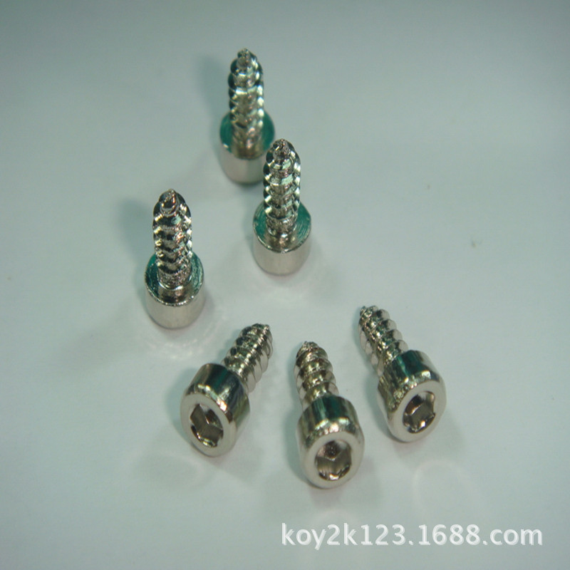 不锈钢杯头内六角自攻螺丝CA3*8 圆柱头内六角自攻钉 现货