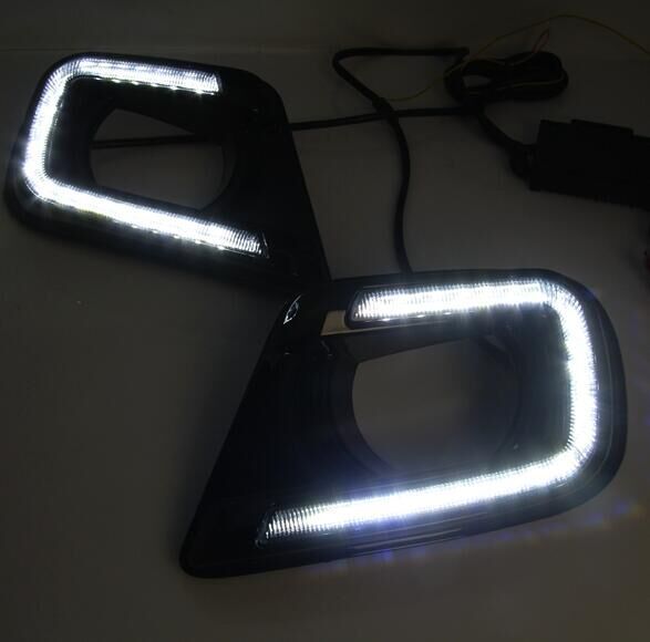 Aplicable a 15-16 daqikuwei LED Luz de marcha diurna especial LED Luz de marcha diurna luz antiniebla modificada