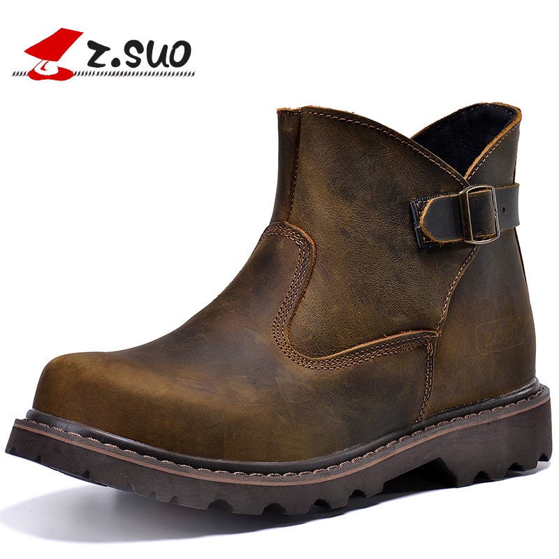 Tough Guy genuine leather Tooling boots man Gaobang cowhide Desert Men's Boots Martin cowboy outdoors Boots wholesale