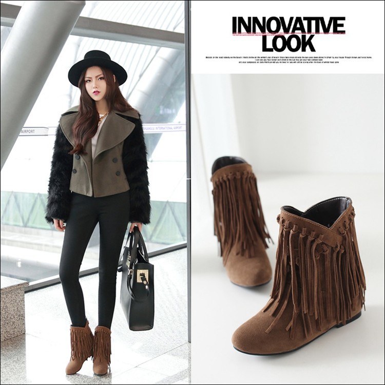 Bottes femme en PU artificiel - Ref 3355230 Image 35