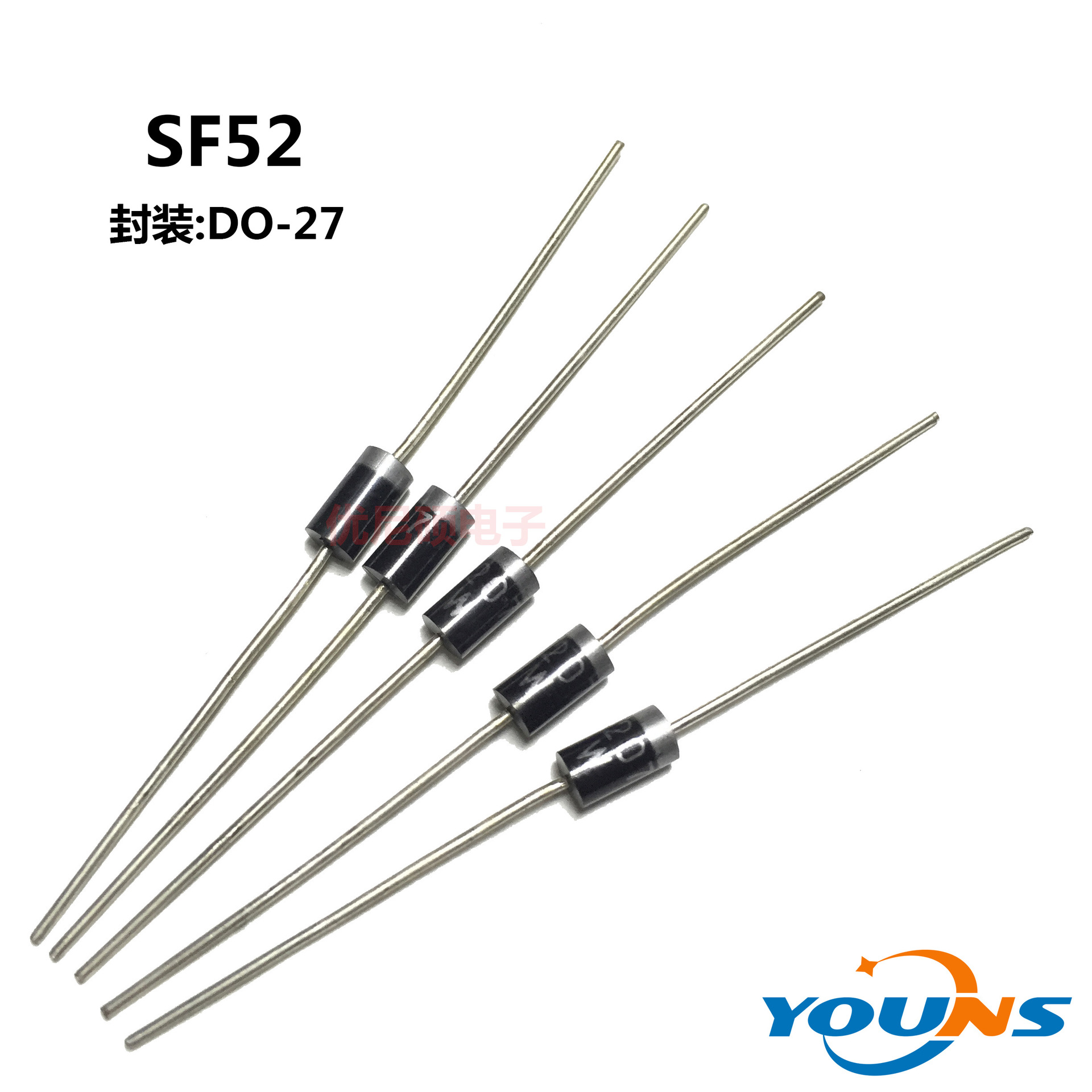 MIC GW直销 特快恢复二极管 SF52 5A100V DO-27 散装/编带 批发