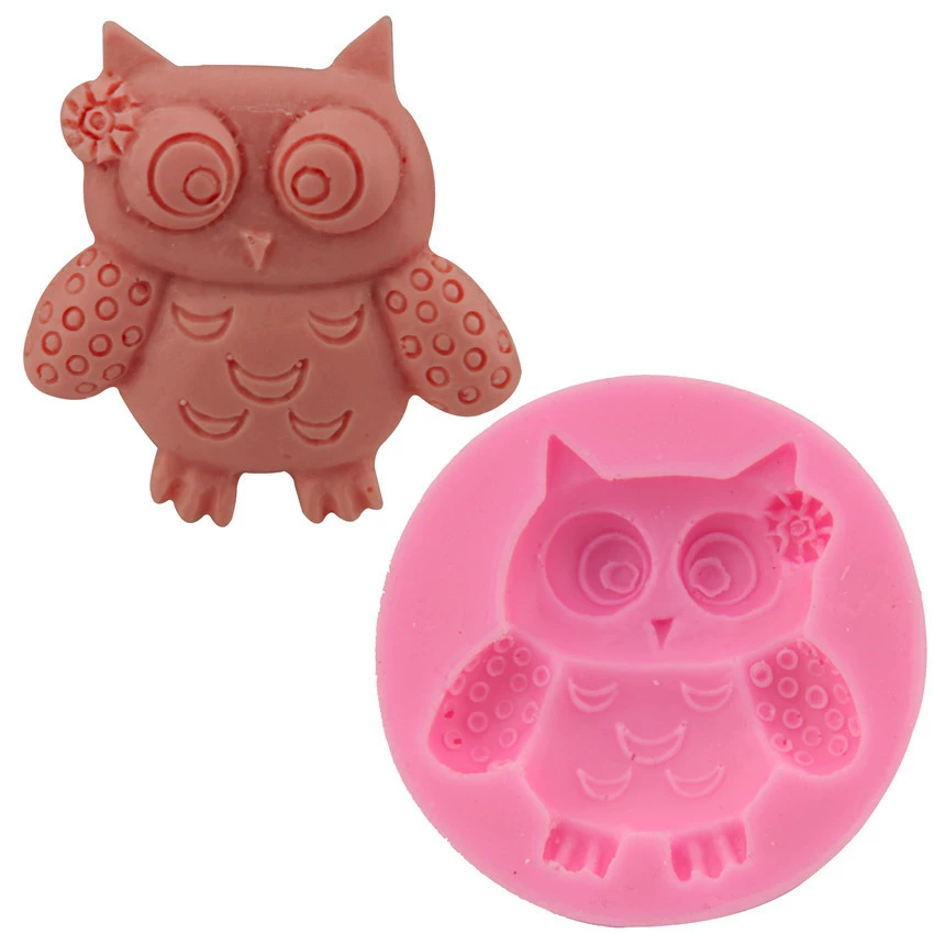 Fondant, acrylic mold, direct factory sales, owl, handmade