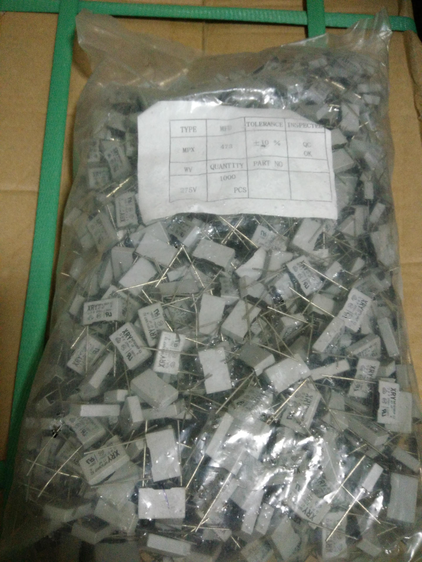 安规电容XRY向日亚X2 0.01Uf275v 275v103k p=15