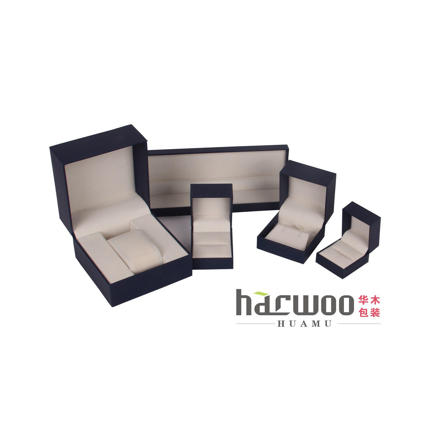 华木定制高档塑胶纸质戒指对戒项链珍珠饰品纸盒包装盒批发