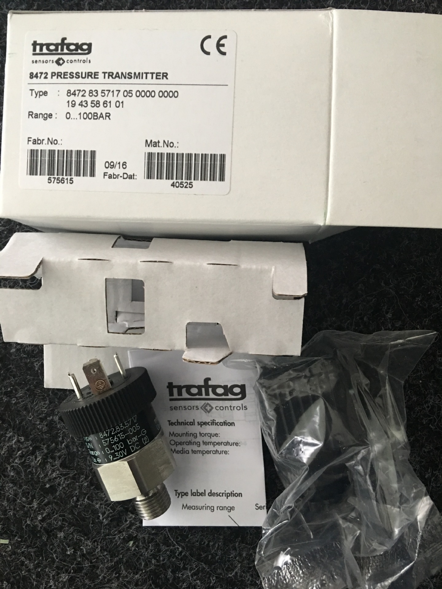 瑞士TRAFAG压力传感器NAH600.0A/8253.86.2317.32.19.33.43