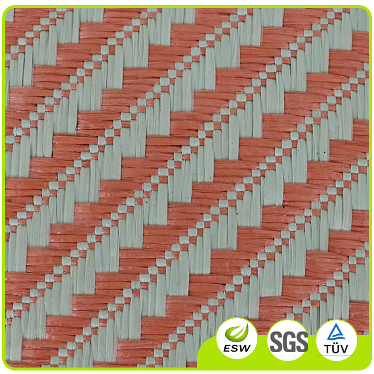 PP编织提花面料 编织草席箱包面料 编织菱形面料PP料PP草草编布