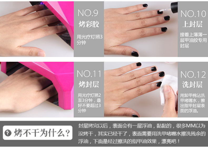 美甲步骤3&烤不干原因