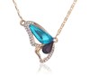 Fashionable jewelry, crystal, necklace, golden silver chain for key bag , Korean style, city style, diamond encrusted