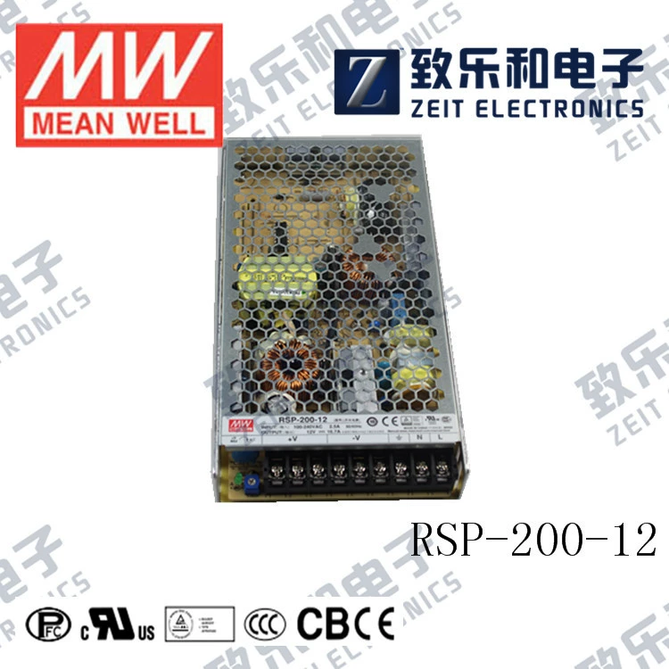 Тайвань Mingwei RSP-200-12 200 Вт 12 В 16,7 A PFC импульсный блок питания
