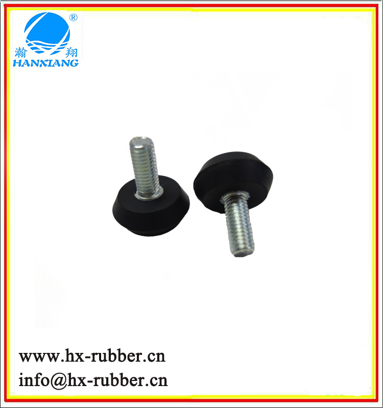 单头螺丝橡胶脚垫 防滑防震缓冲垫 五金包胶定制