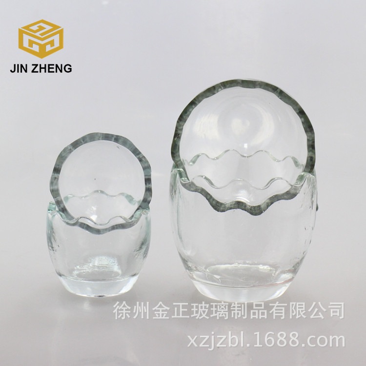 厂家 200ml无铅玻璃蛋壳布丁包装瓶  酸奶果冻杯 创意耐高温