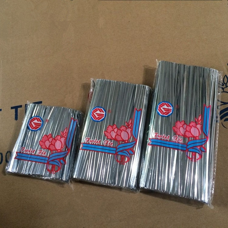 8厘米银色餐具扎丝 PET食品扎线 玩具扎线 糖果扎丝