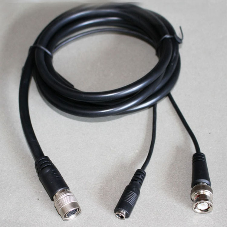 CIS工业相机视频线CCXC-12P02N-BNC HR10A-10P-12S转接BNC+DC头