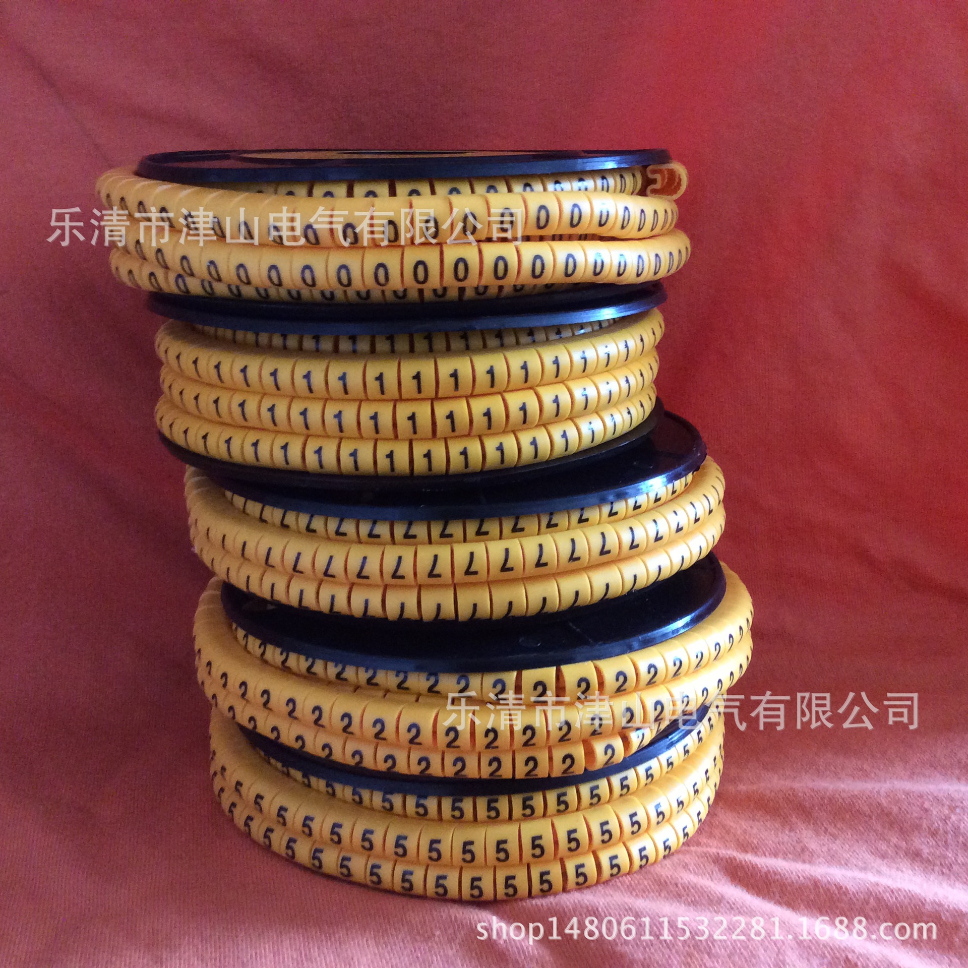 厂家线号管 圆形号码管 字母号码管 号码标记管 0-9 字母A-Z 出口