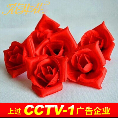 支持小额混批批发玫瑰花 花头 仿真花朵 布艺假花 蜡烛摆图玫瑰花|ms