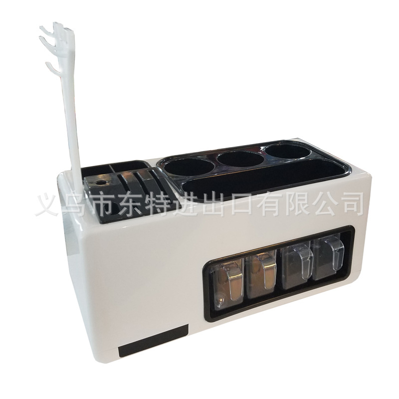 Multi-functional kitchen storage rack, plastic set, seasoning box, kitchenware combination storage rack, shelving rack set detail image 9