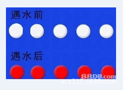 浸水变色贴纸，泡水变色标签贴纸，水感变色