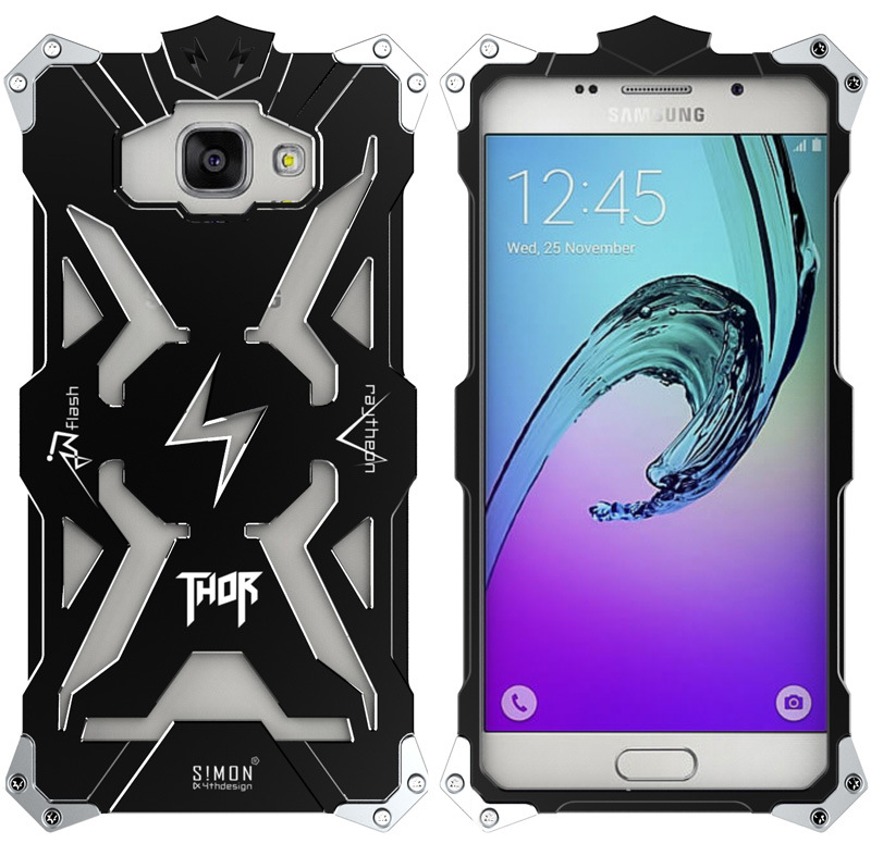 SIMON THOR Aviation Aluminum Alloy Shockproof Armor Metal Case Cover for Samsung Galaxy A5 (2016) A5100