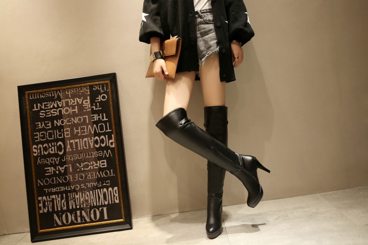 Bottes femme en PU artificiel - Ref 3355321 Image 17