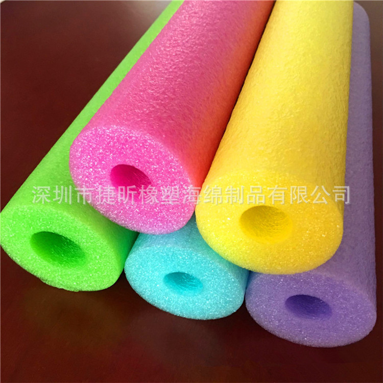 批发成人小孩游泳漂浮棒65mm直径闭孔不吸水彩色珍珠棉管棒可定