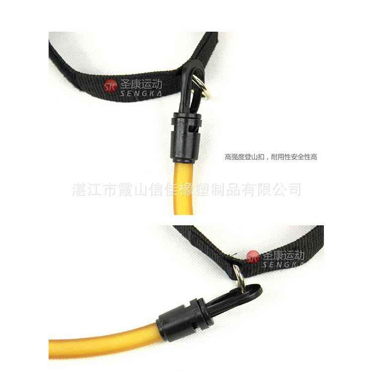 厂家供应 跆拳道训练器 体训用乳胶管拉力器  腿部力量训练器