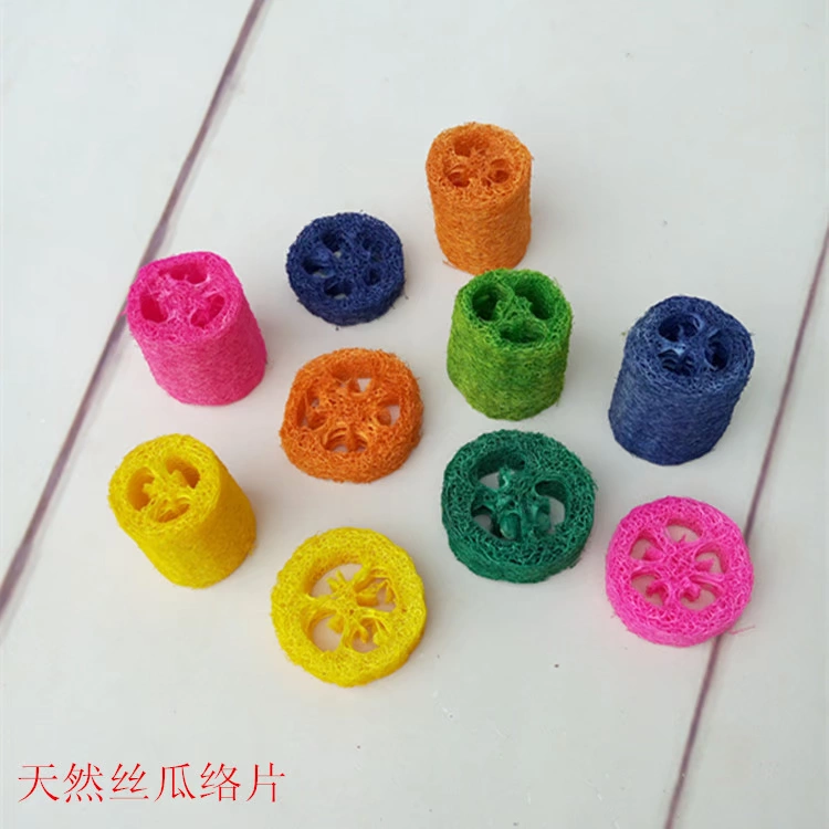 Натуральная люфа попугай Укус игрушка кусок птица игрушка Попугай Игрушка