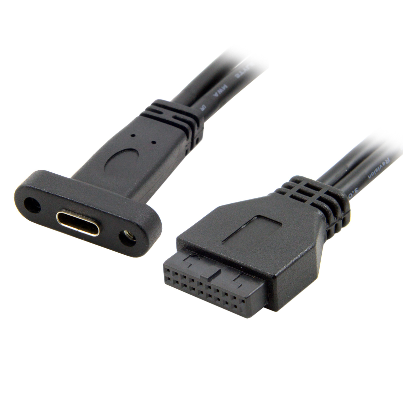 U3-365 台式机USB 3.1 USB-C Type C母头转3.0 19pin公头延长线转-阿里巴巴