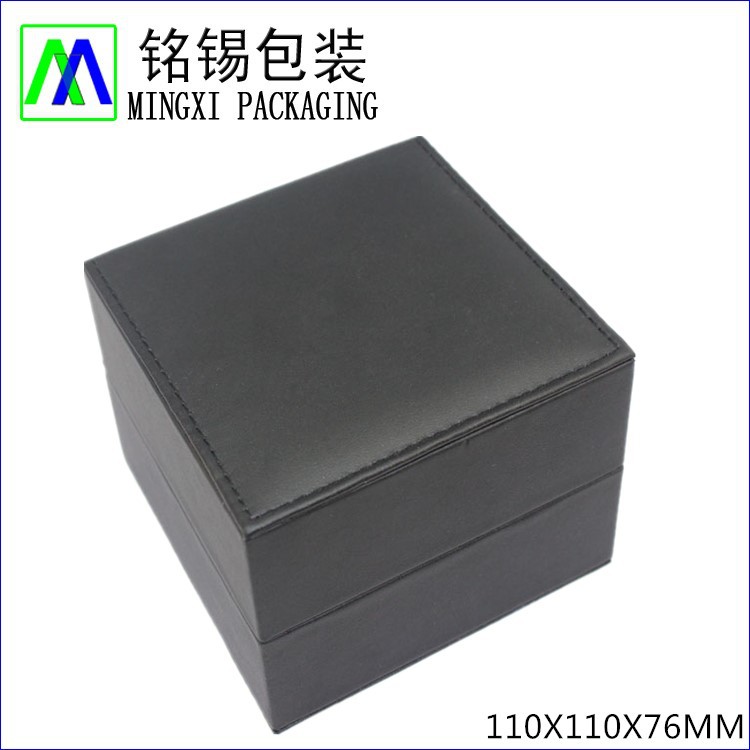 高档皮质手表盒深圳厂家订购 男士机械表手表包装盒 复古手表盒子