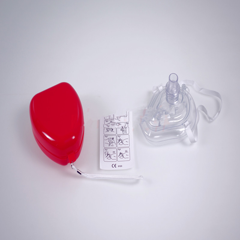 出口CPR面罩口对口简易人工呼吸器面罩 复苏急救面罩