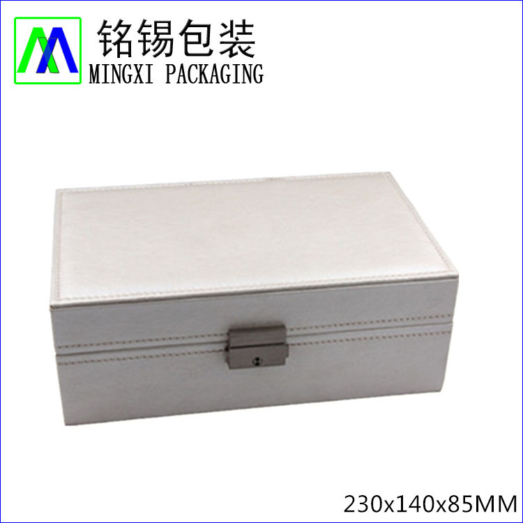 广东手表盒工厂产PU皮表盒 首饰耳钉项链盒 女士首饰手表收纳盒定