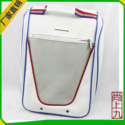 厂家定制针孔PU鞋包 高尔夫鞋子收纳包 差旅包礼品包鞋袋订做工厂|ru