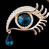 Glossy crystal, brooch for eyelashes lapel pin, wholesale