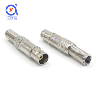 Welding-free BNC female/Q9 female wiring video head pure copper BNC female connector security monitoring accessories screw